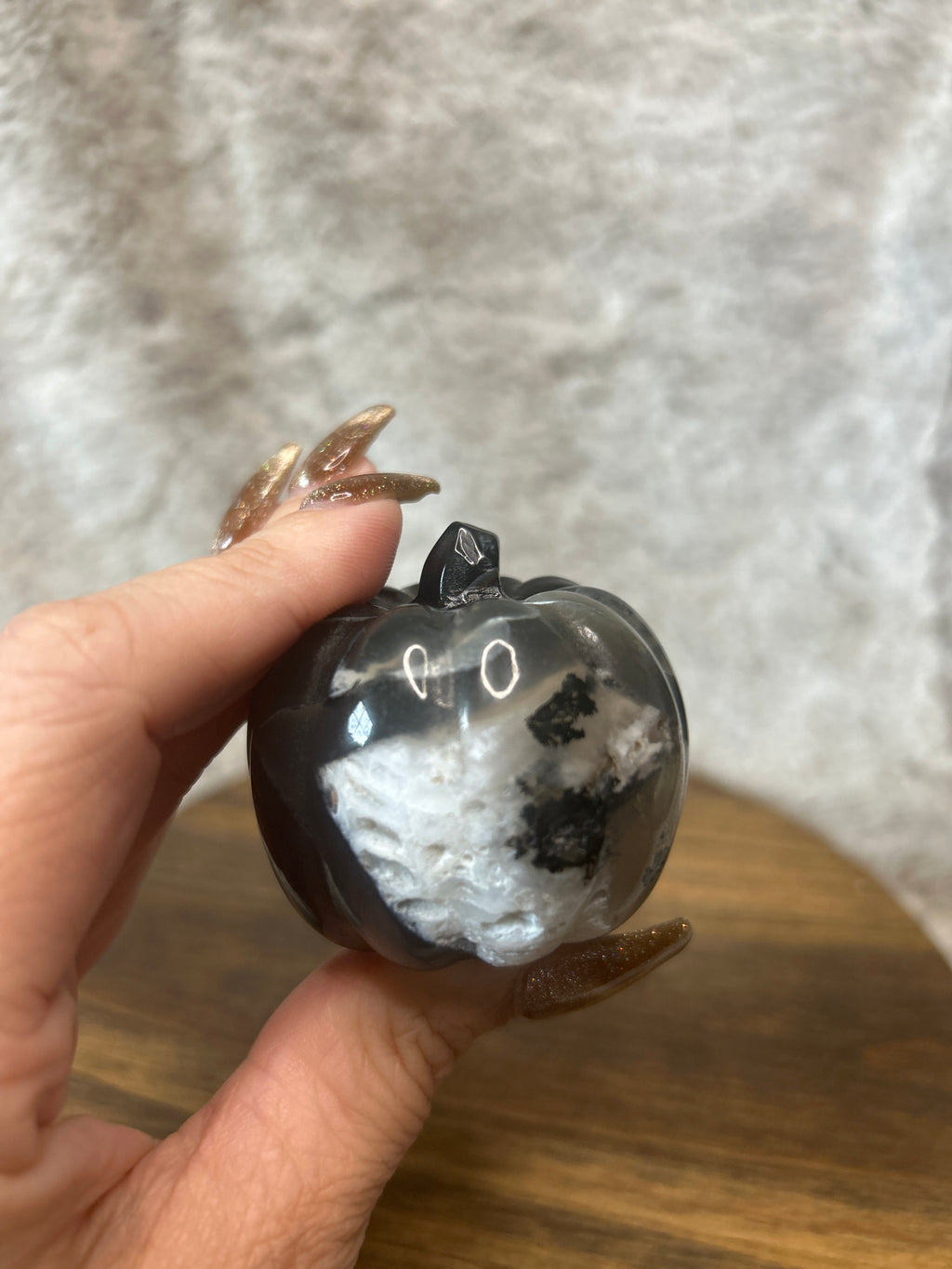 Volcano Agate Pumpkin