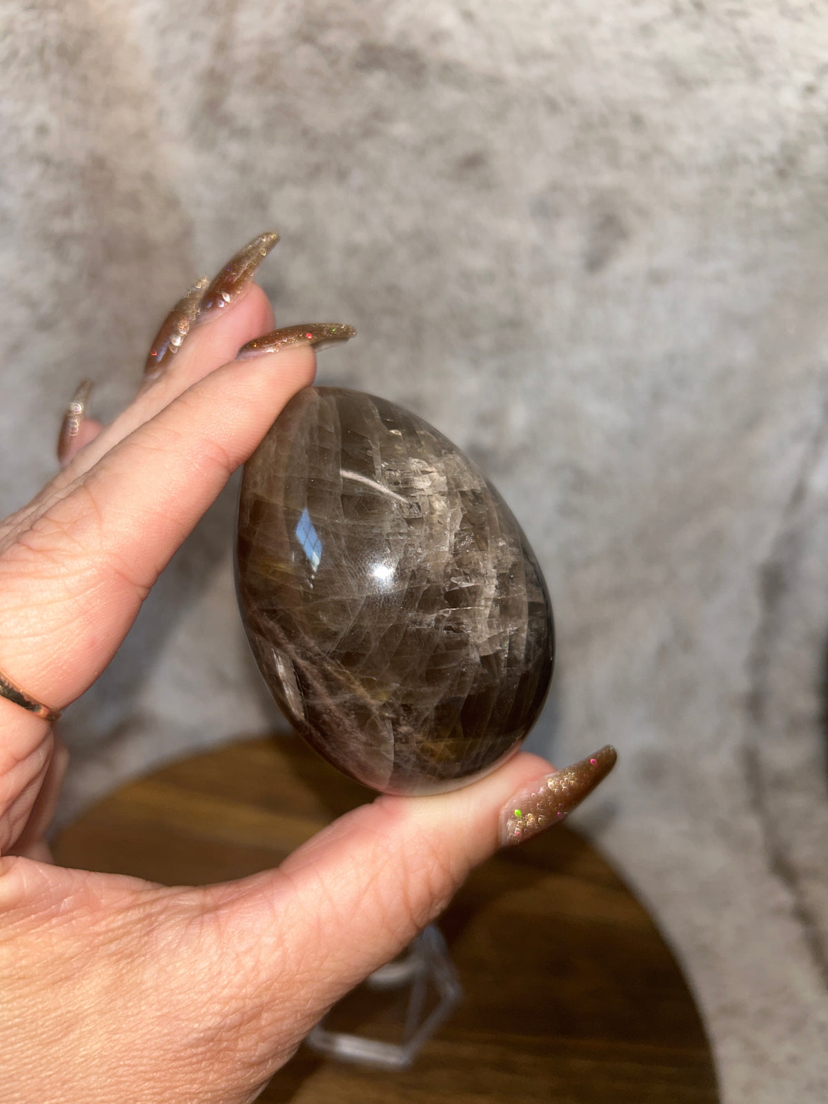 Black Moonstone Egg