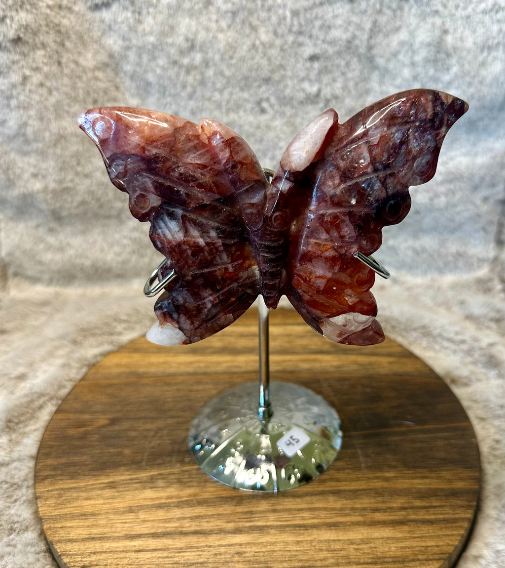 Fire Quartz Butterfly