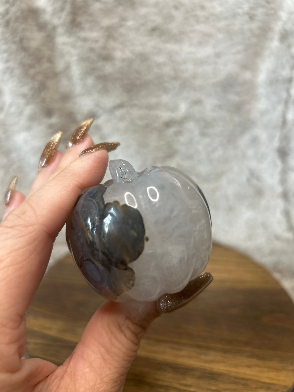 Volcano Agate Pumpkin