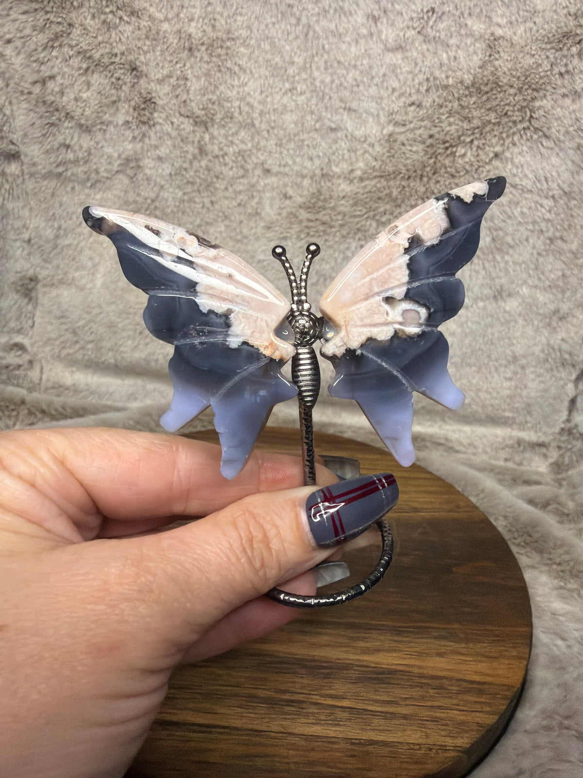 Flower Agate Butterfly