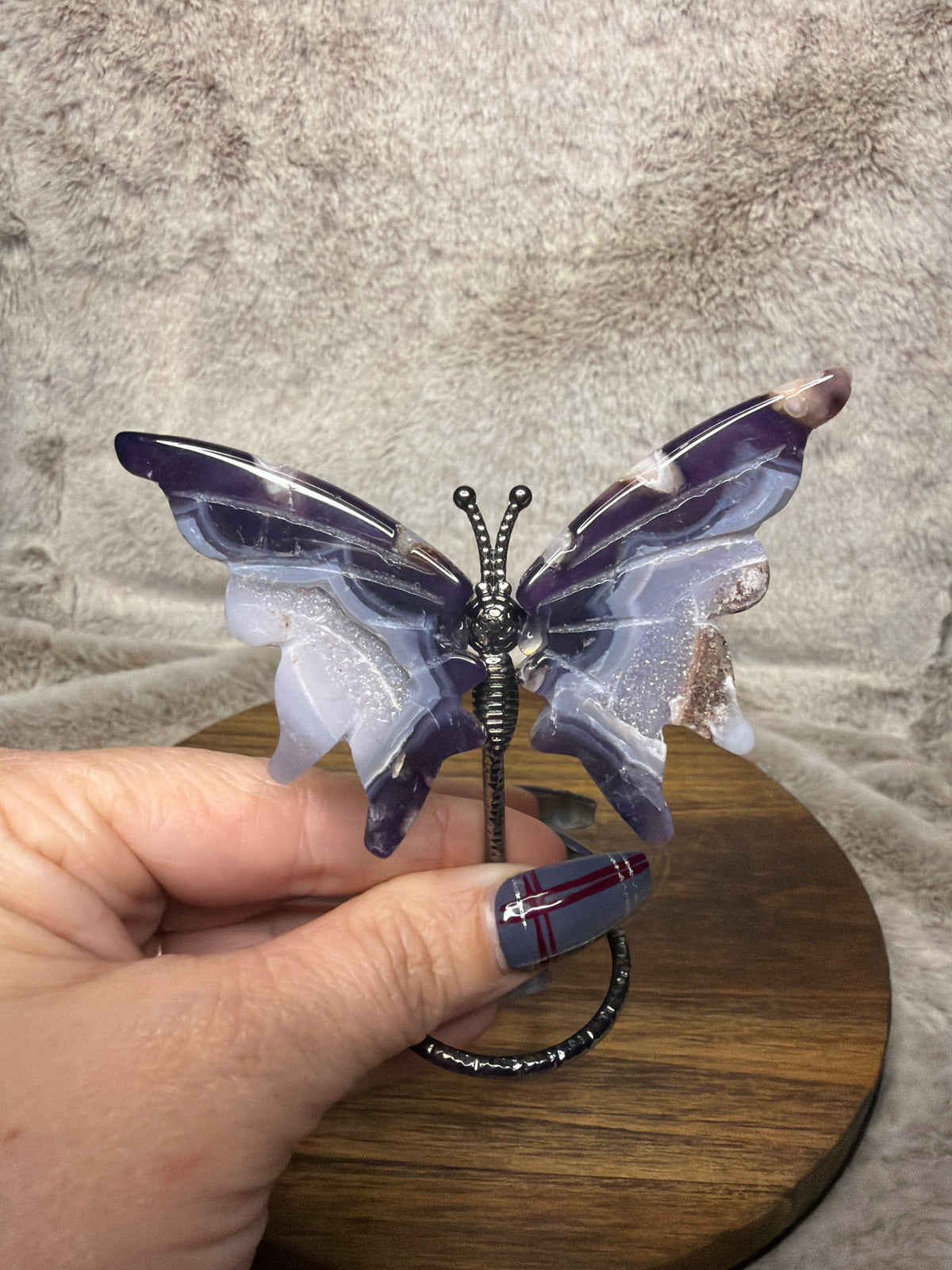 Flower Agate Butterfly