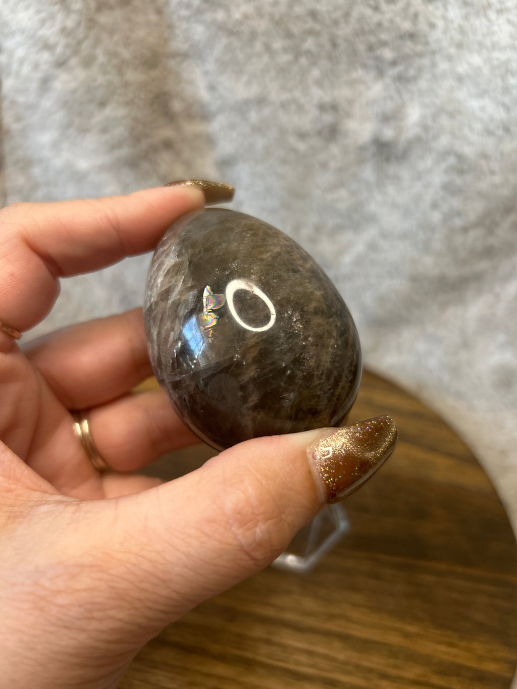 Black Moonstone Egg