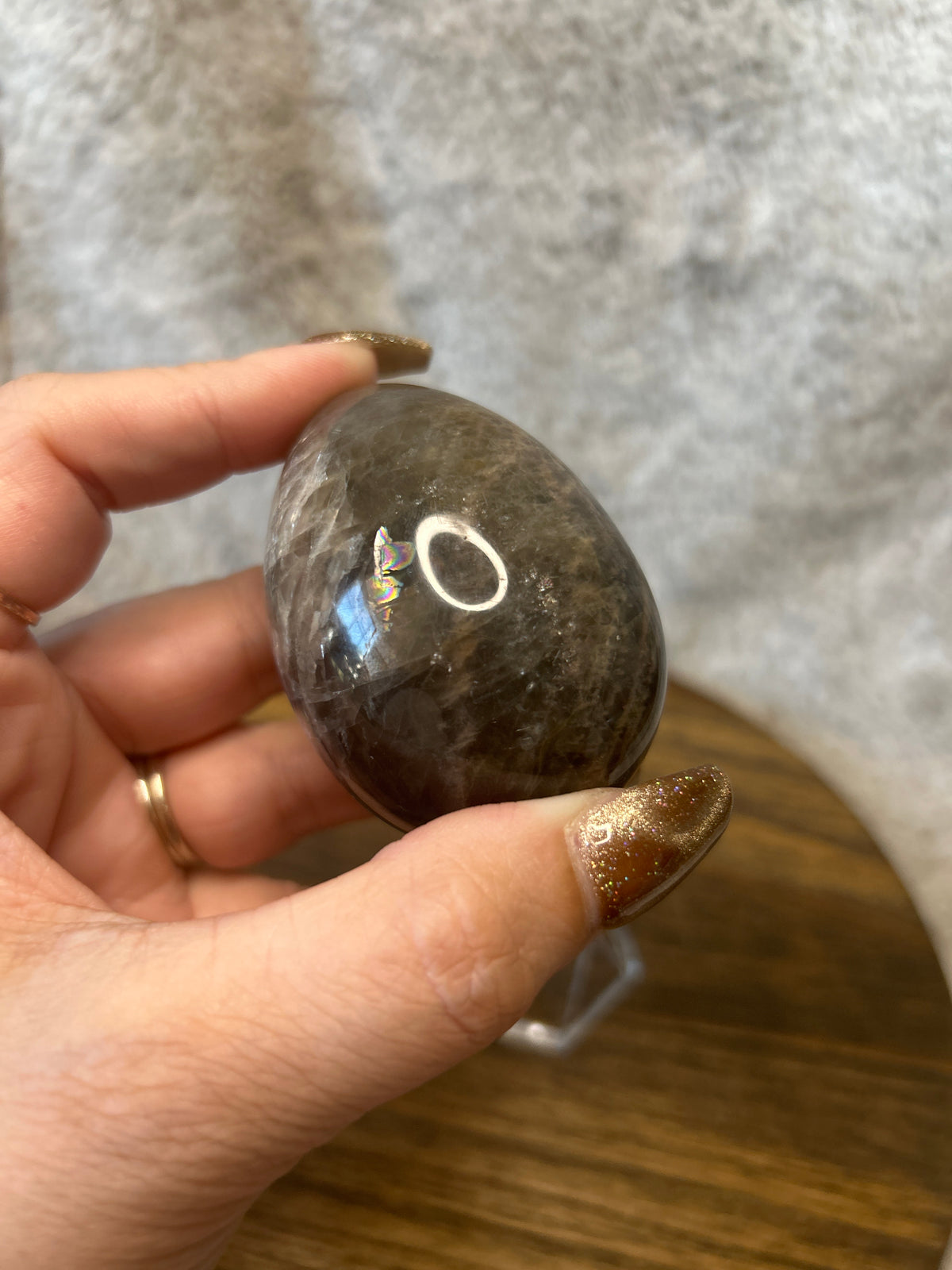 Black Moonstone Egg
