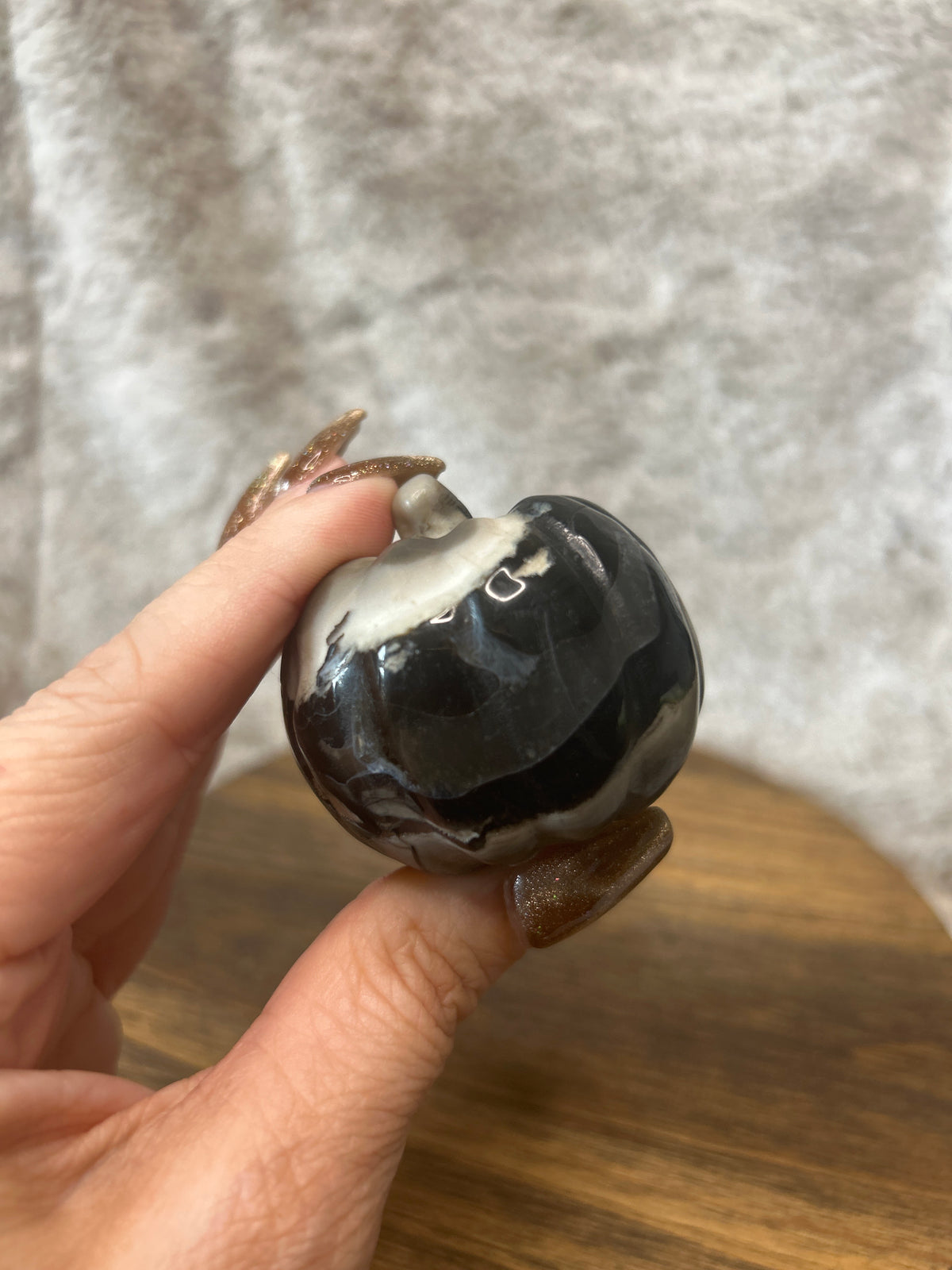 Volcano Agate Pumpkin