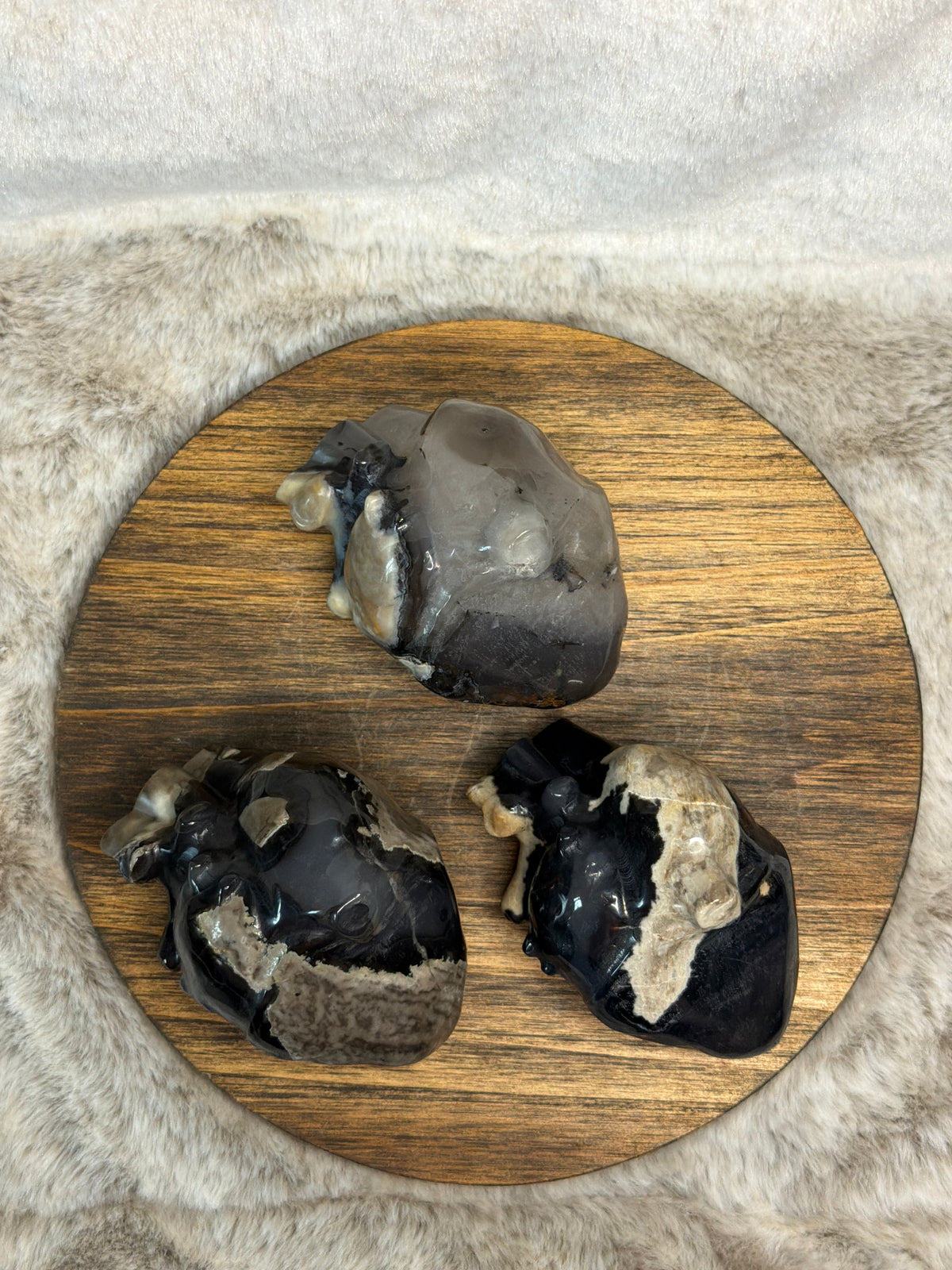 Volcano Agate Heart