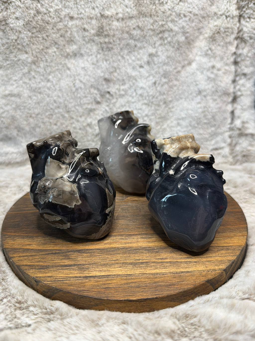 Volcano Agate Heart
