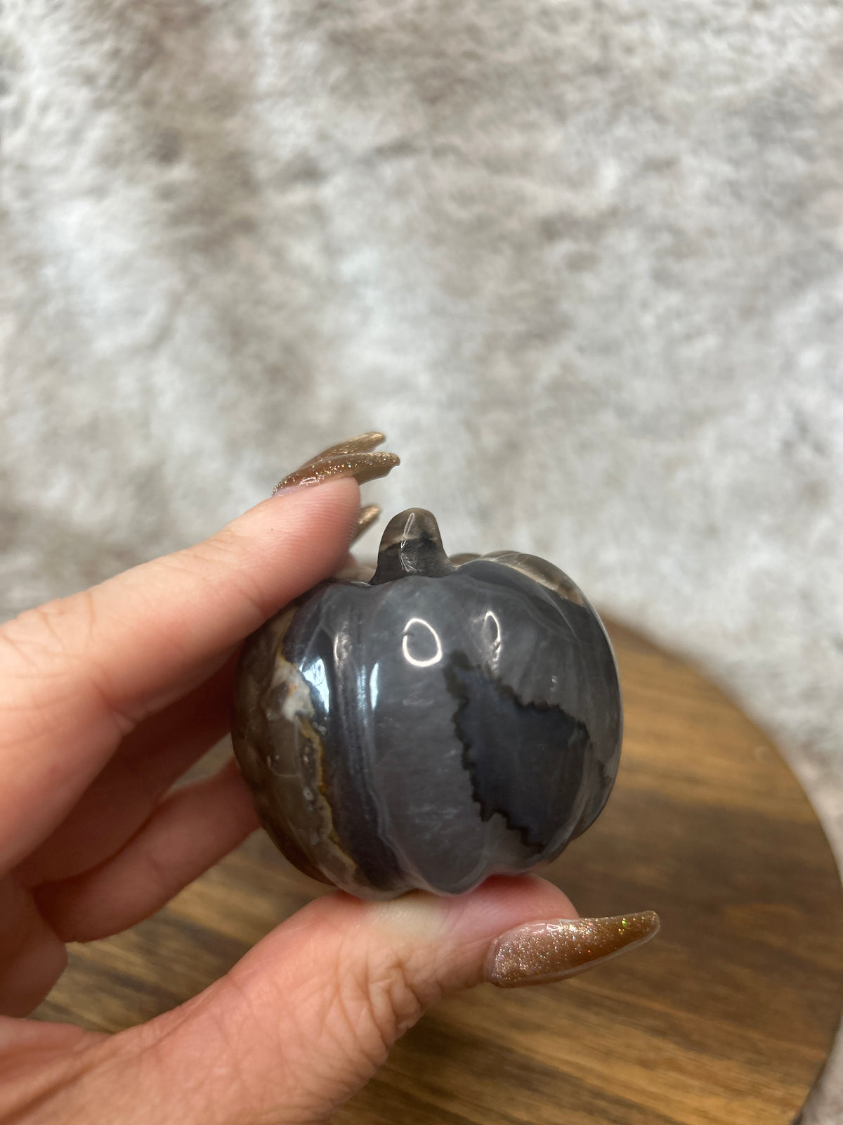 Volcano Agate Pumpkin