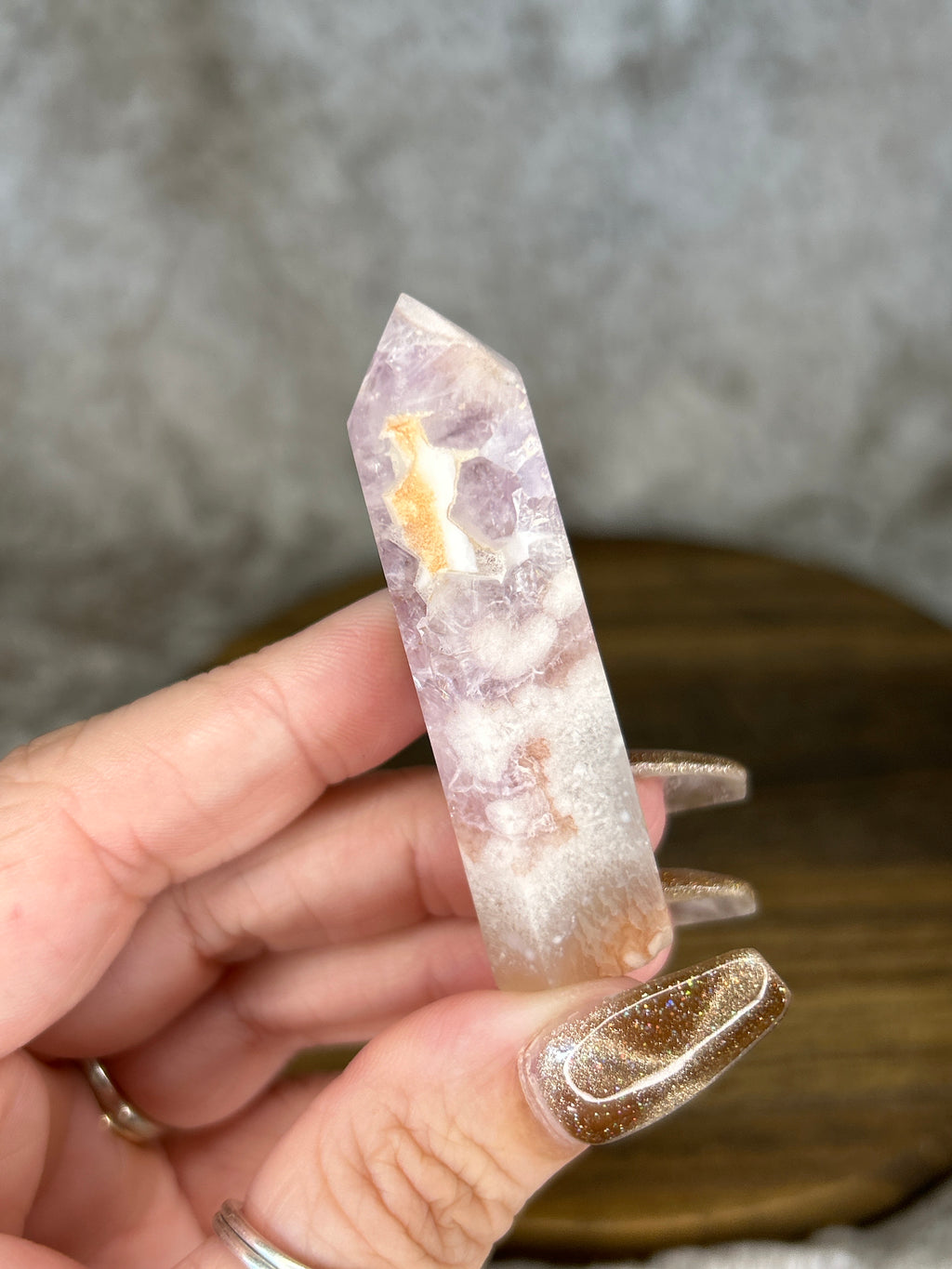 Flower Agate Amethyst