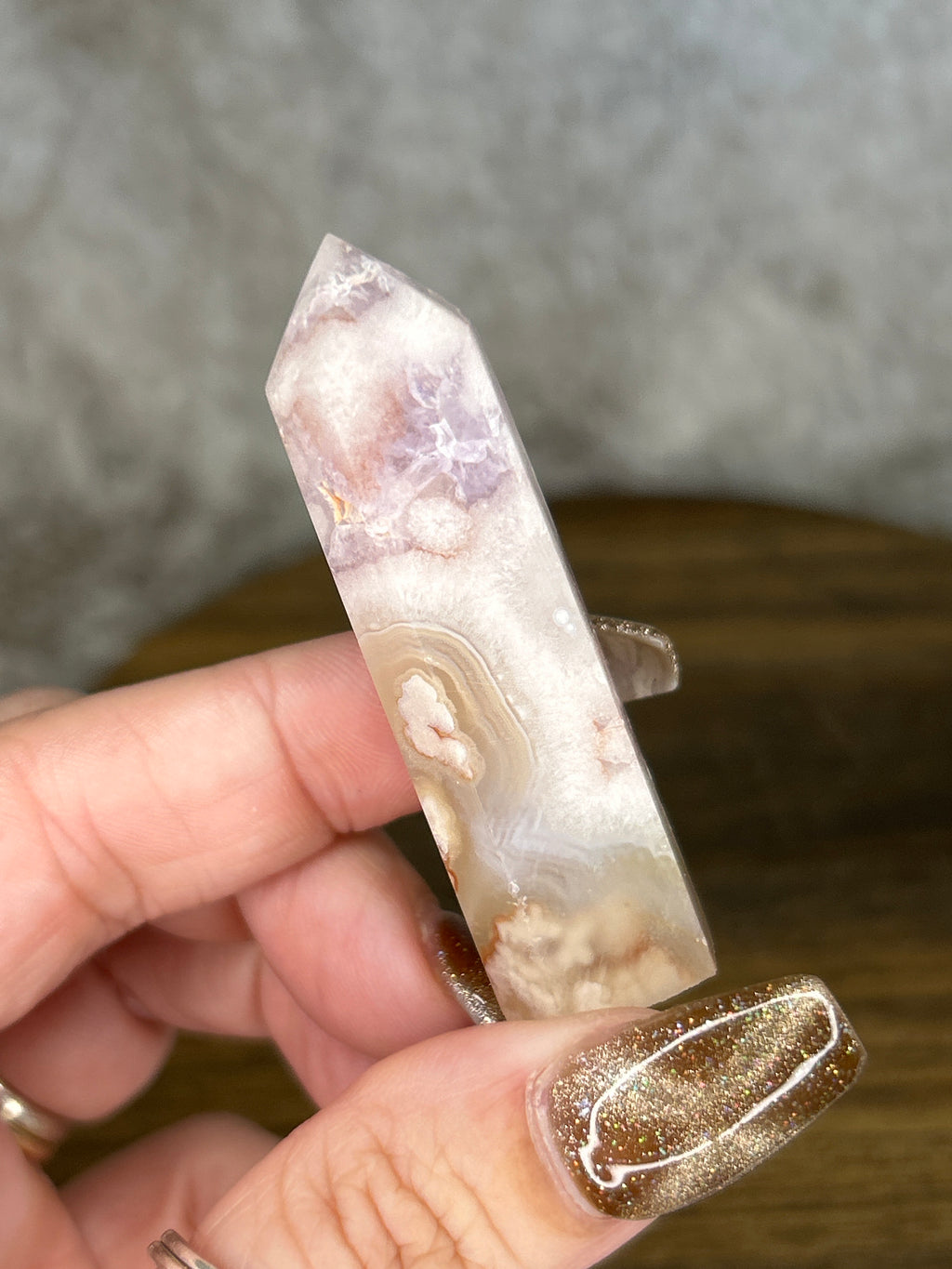 Flower Agate Amethyst
