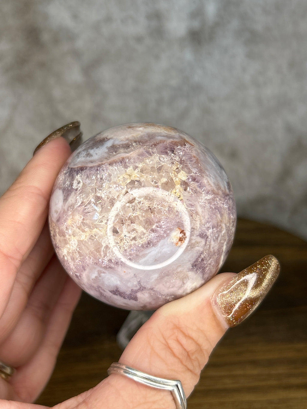 Flower Agate Amethyst
