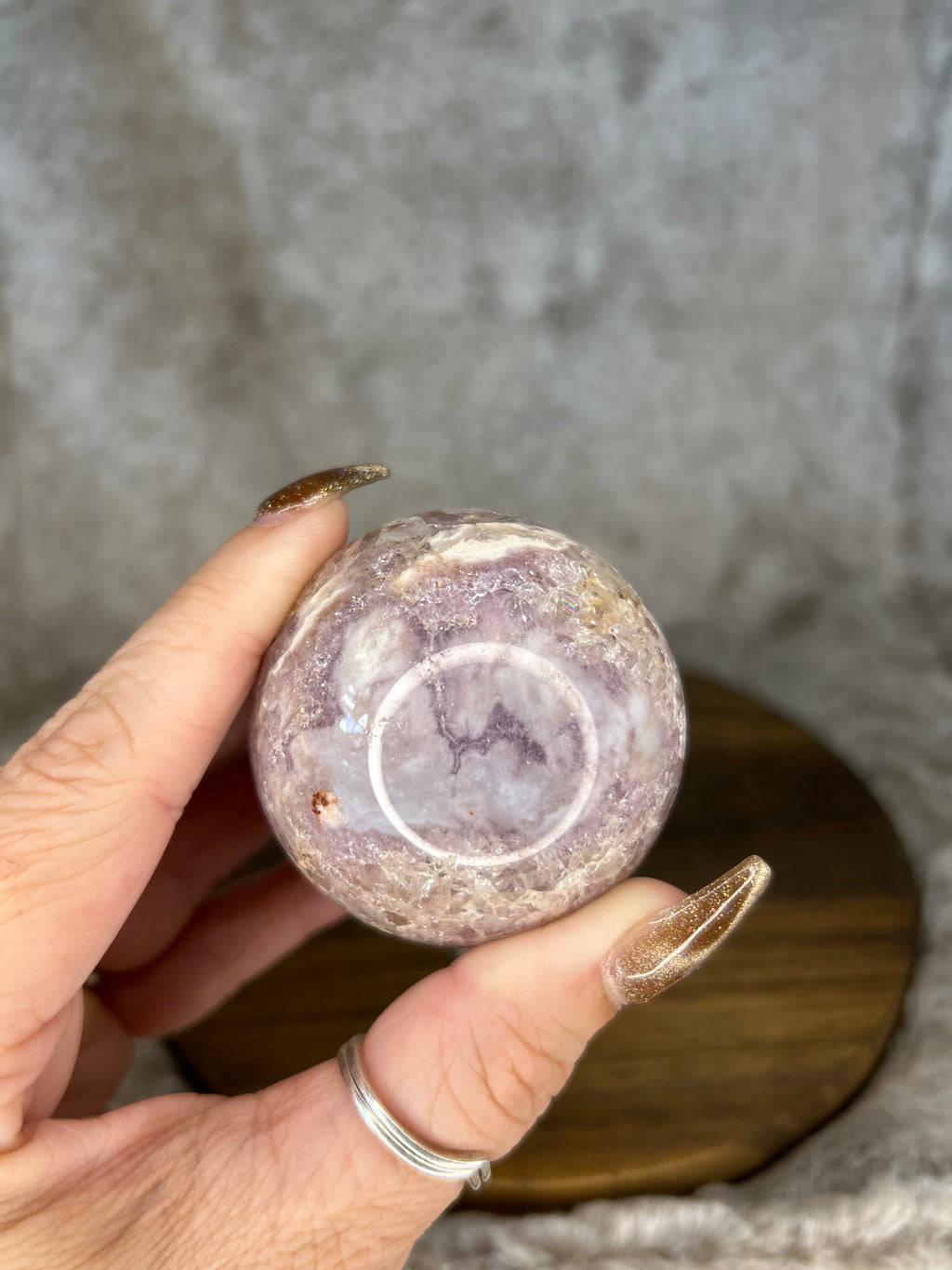 Flower Agate Amethyst