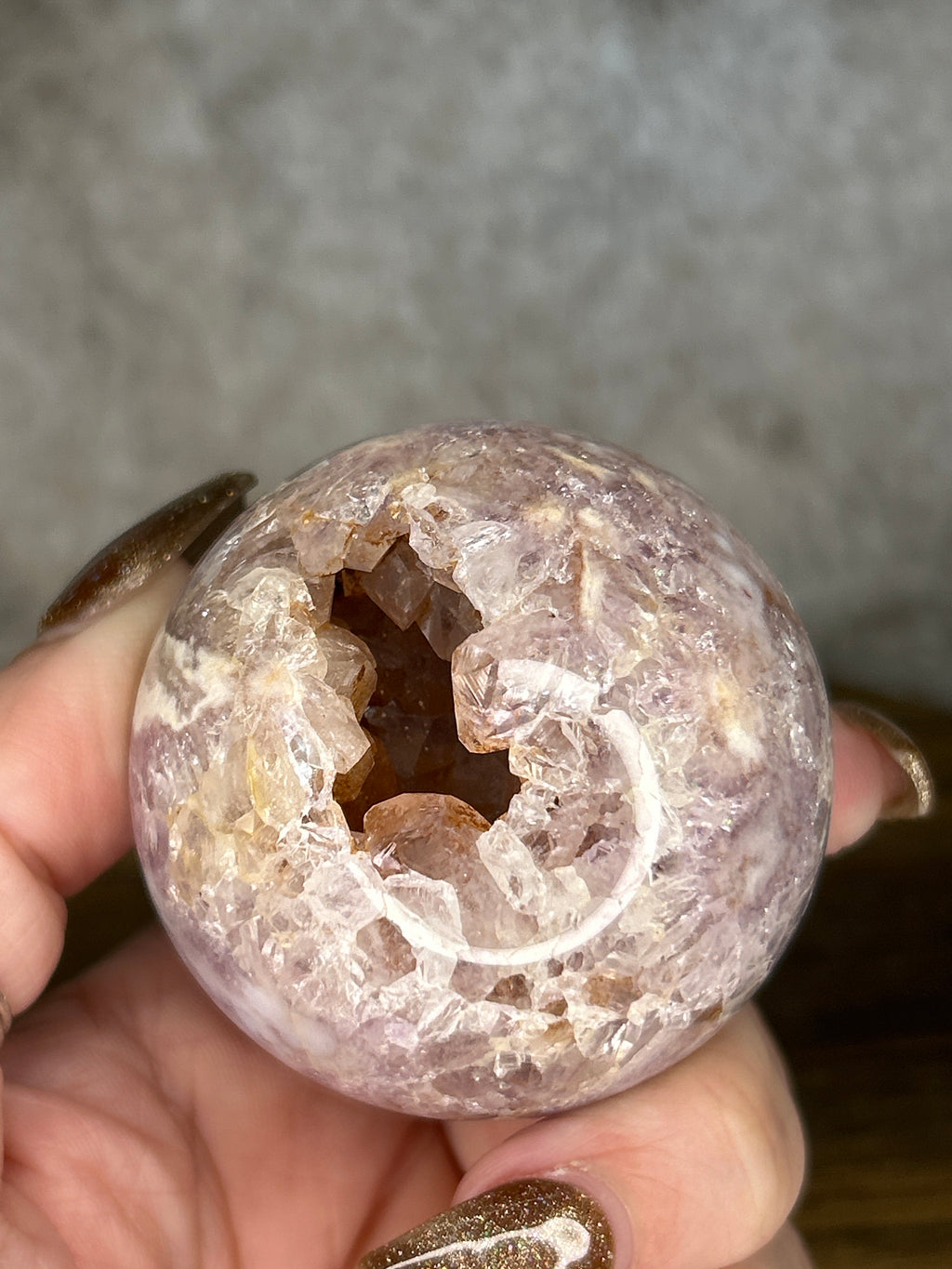 Flower Agate Amethyst