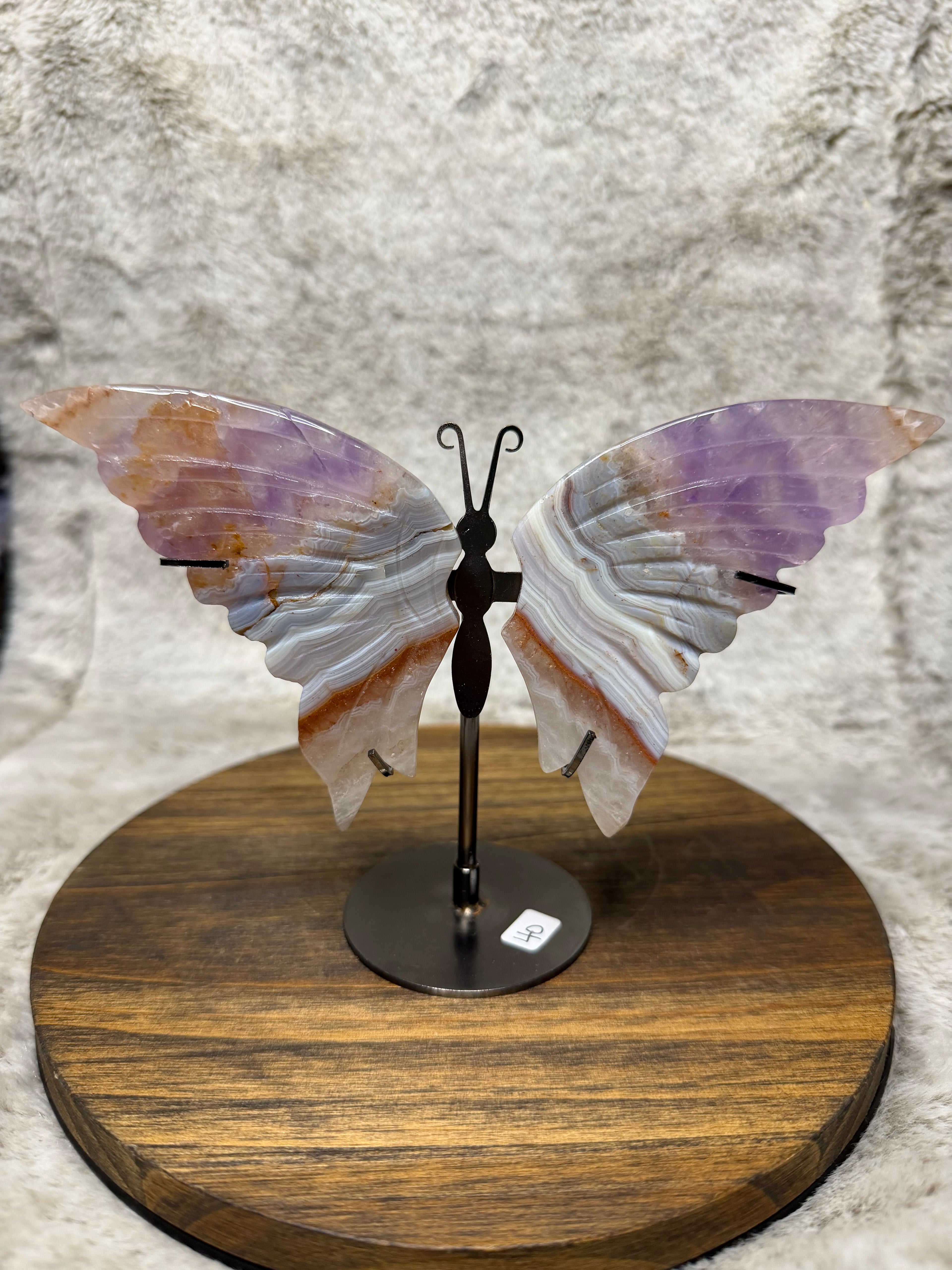 Amethyst Agate Butterfly