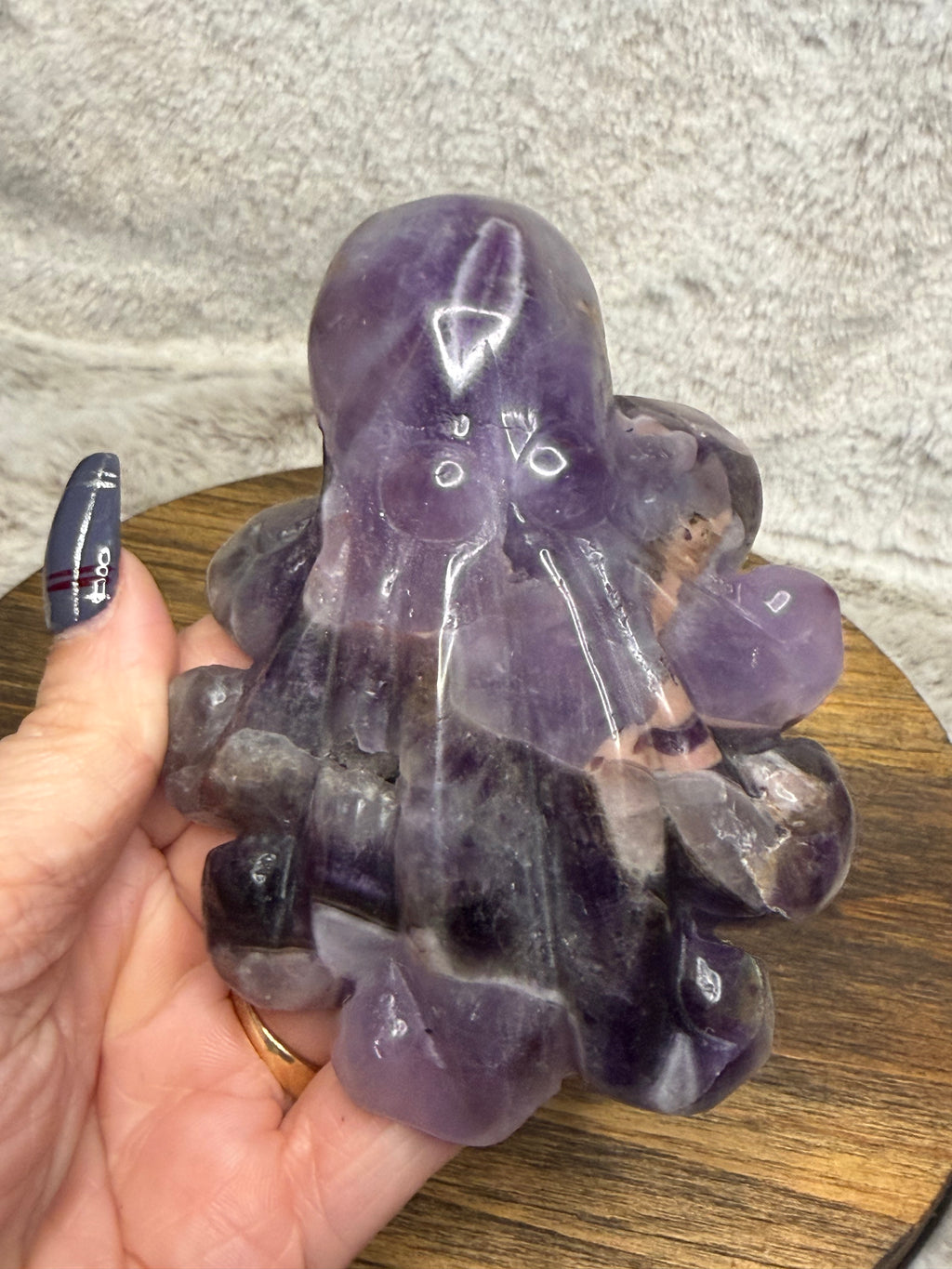 Chevron Amethyst Octopus