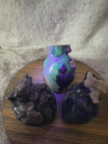 Volcano Agate Heart